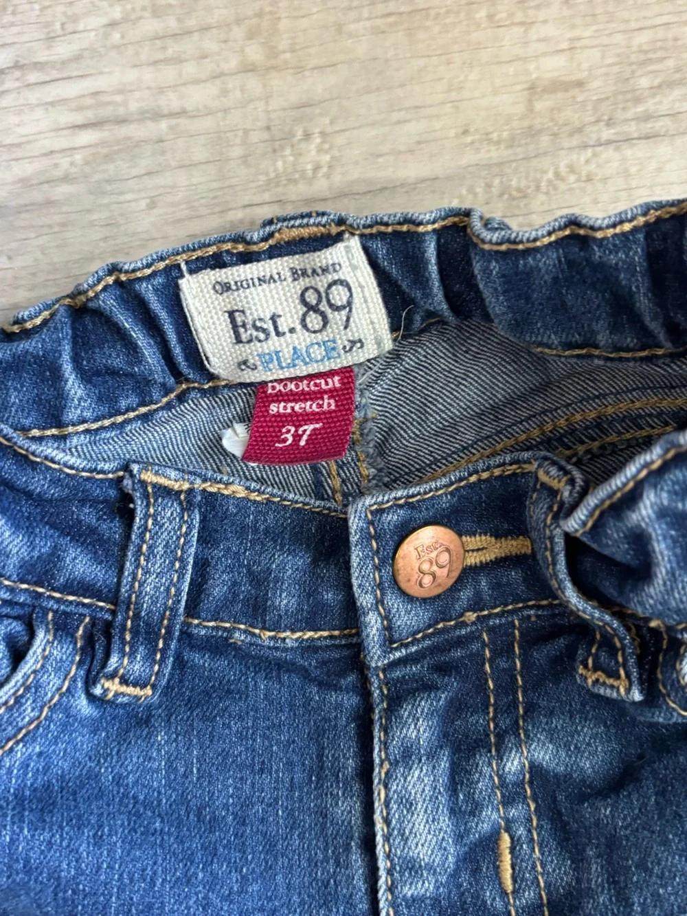 The Children's Place Est. 89 Bootcut Stretch Denim Jeans Blue 3T-036